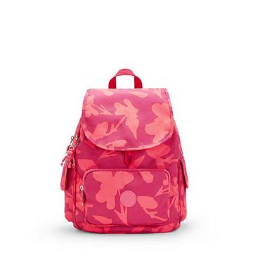 Kipling City Pack Small Printed Backpacks Coral Print | CA 1517GS